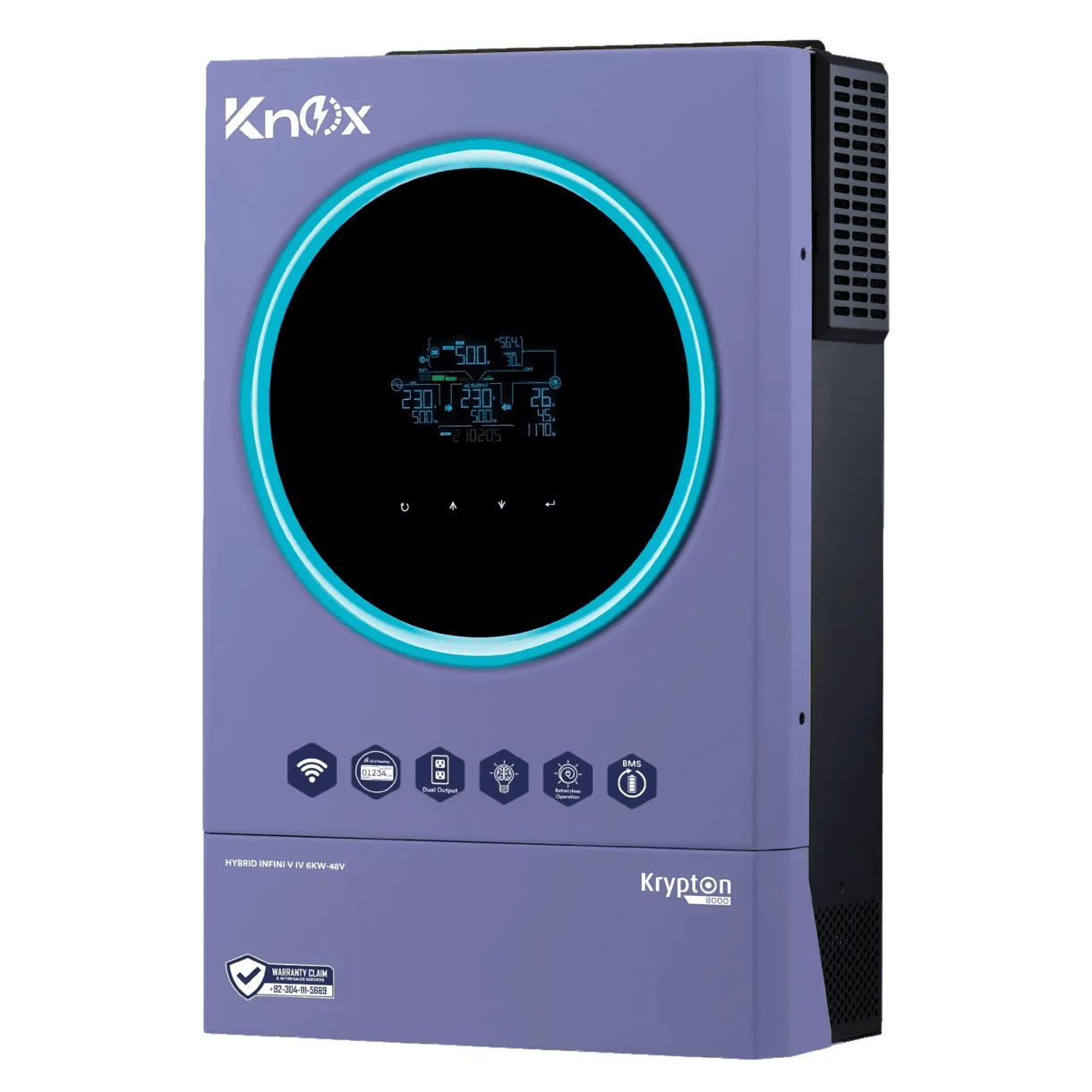 Knox Krypton 8000 Infini V4 6kW 48V Hybrid Solar Inverter Price in Pakistan Knox Krypton 8000 Infini V4 6kW 48V Hybrid Solar Inverter Price in Pakistan